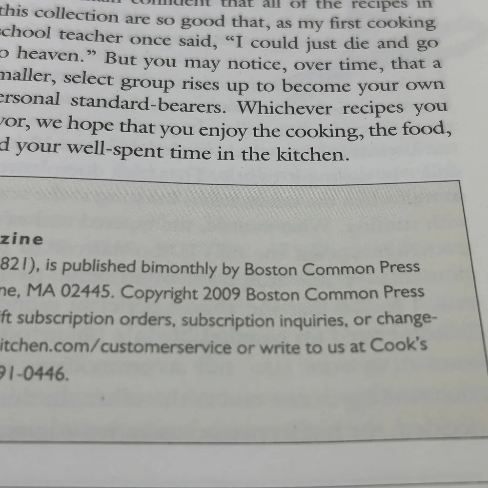 Cooks Illustrated All Time‎ Best Recipes Special Collector Edition Cookbook 2009